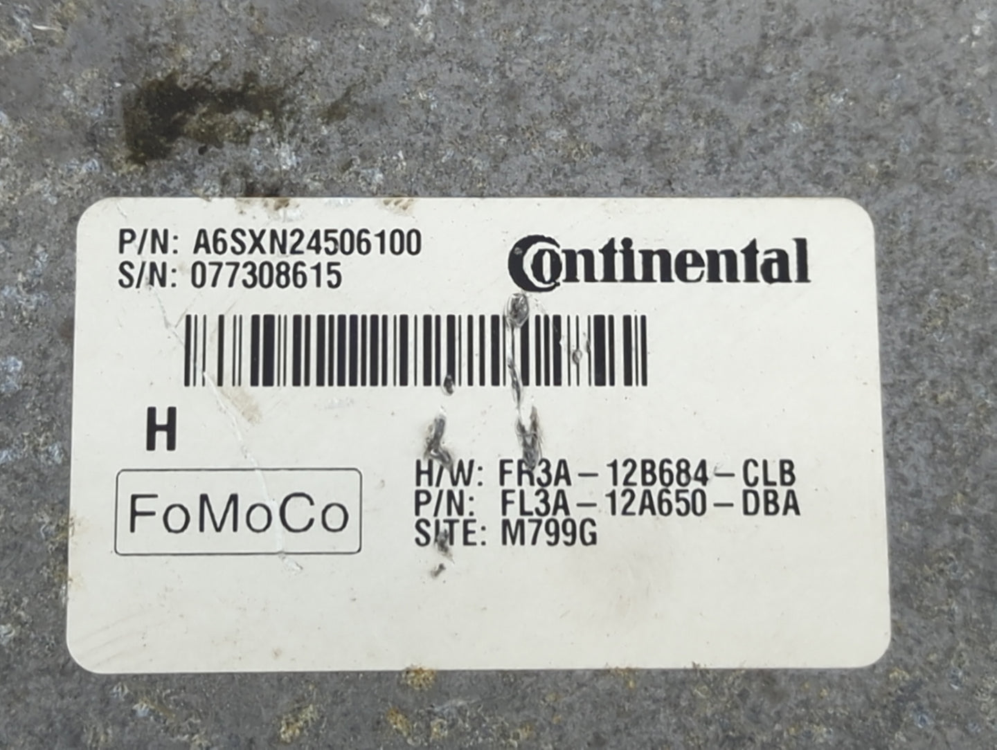 2015-2017 Ford F-150 PCM Engine Control Computer ECU ECM PCU OEM P/N:A6SXN24506100 FR3A-12B684-CLB Fits OEM Used Auto Parts 