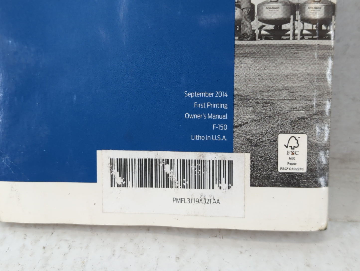 2015 Ford F-150 Owners Manual Book Guide P/N:PMFL3J19A321AA OEM Used Auto Parts - Oemusedautoparts1.com