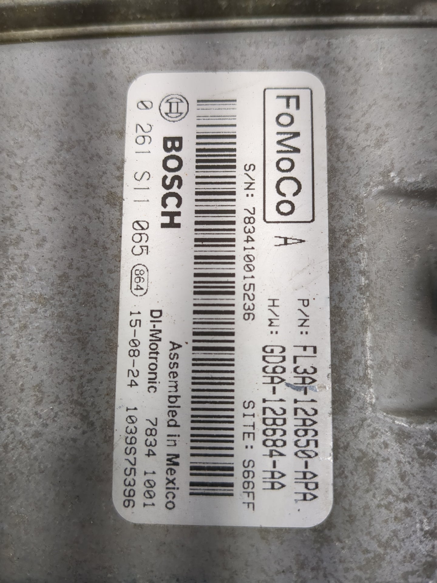 2015 Ford F150 PCM Engine Control Computer ECU ECM PCU OEM P/N:FL3A-12A650-APA GD9A-12B684-AA Fits Fits 2016 2017 2018 2019 