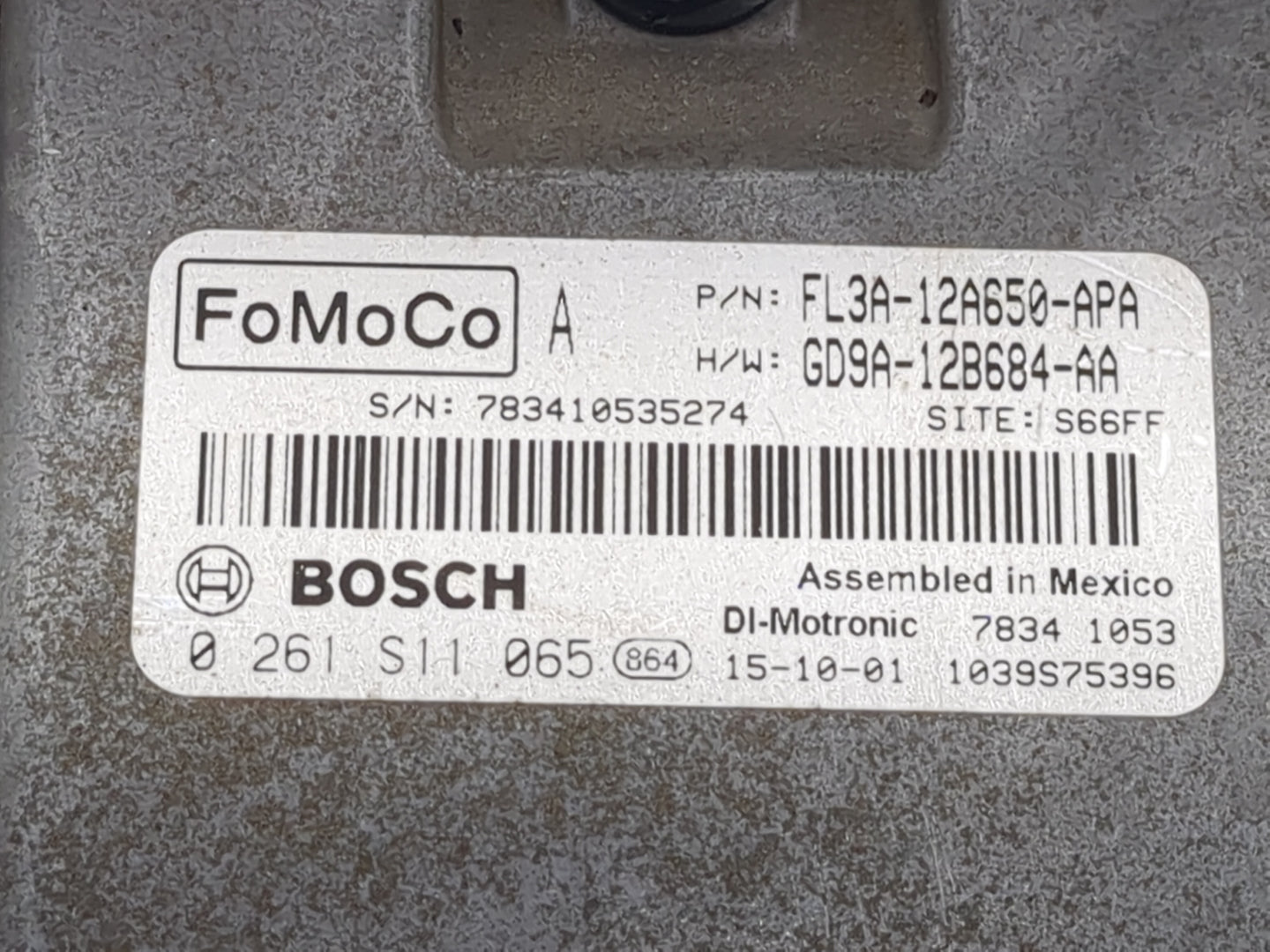2015 Ford F150 PCM Engine Control Computer ECU ECM PCU OEM P/N:FL3A-12A650-APA GD9A-12B684-AA Fits Fits 2016 2017 2018 2019 