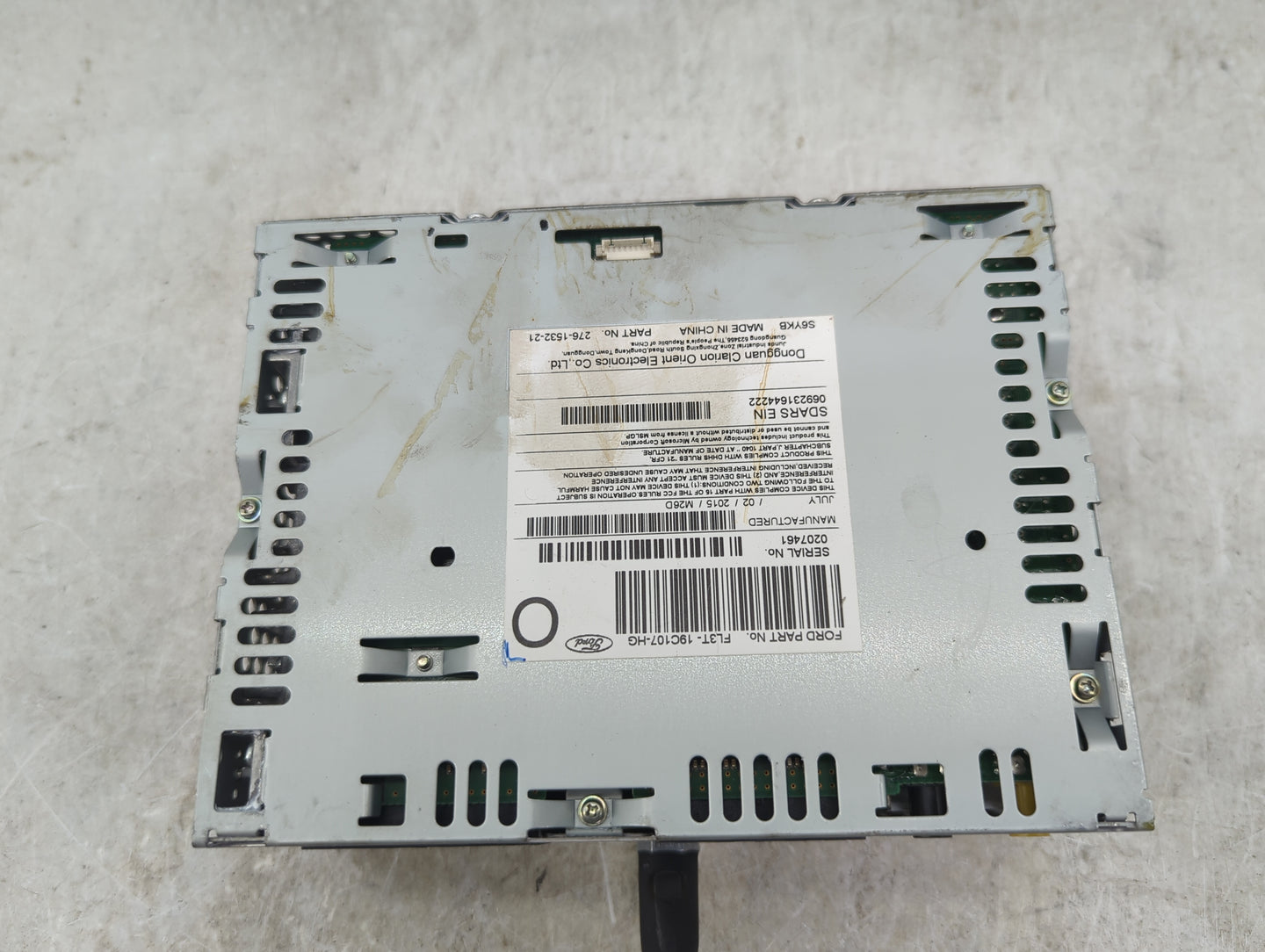 2015 Ford F150 Radio AM FM Cd Player Receiver Replacement P/N:FL3T-19C107-HG PU-3640P-B Fits Fits 2016 OEM Used Auto Parts -