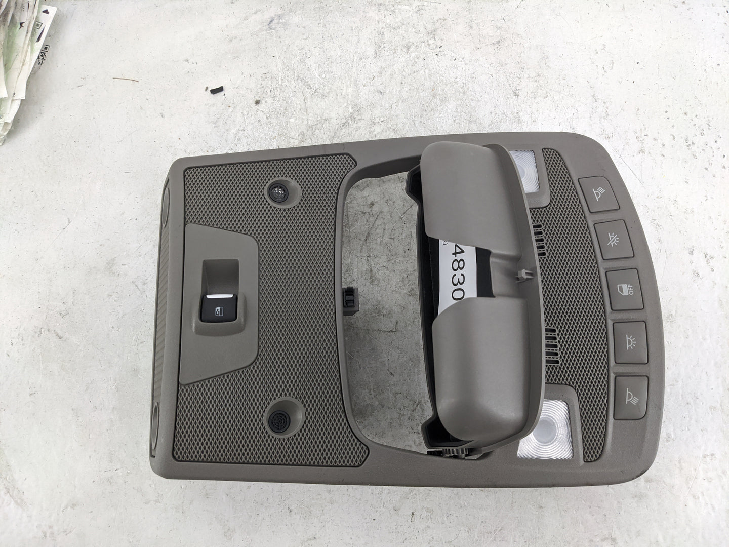 Ford F150 Overhead Console W/rear Climate Control Tan - Oemusedautoparts1.com