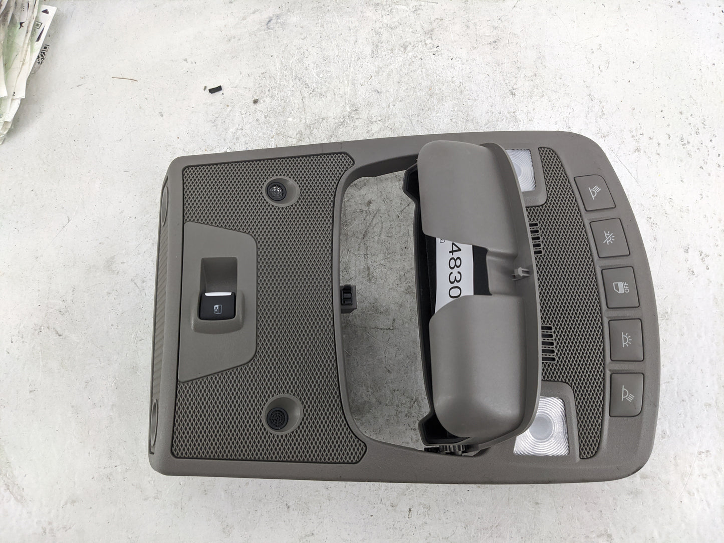 Ford F150 Overhead Console W/rear Climate Control Tan - Oemusedautoparts1.com