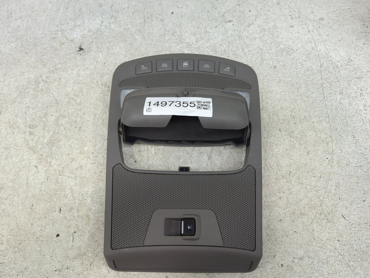 2015 Ford F150 Overhead Roof Console Tan - Oemusedautoparts1.com