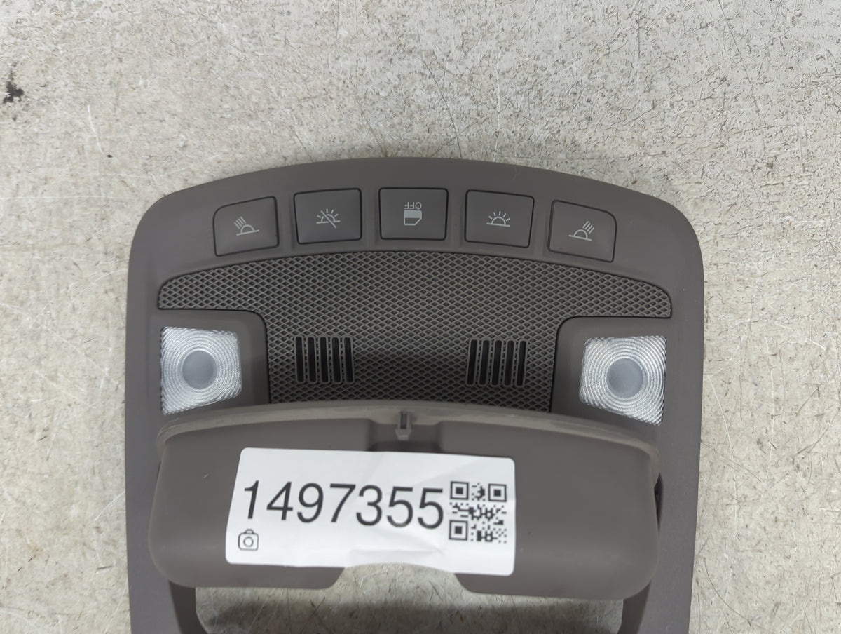 2015 Ford F150 Overhead Roof Console Tan - Oemusedautoparts1.com