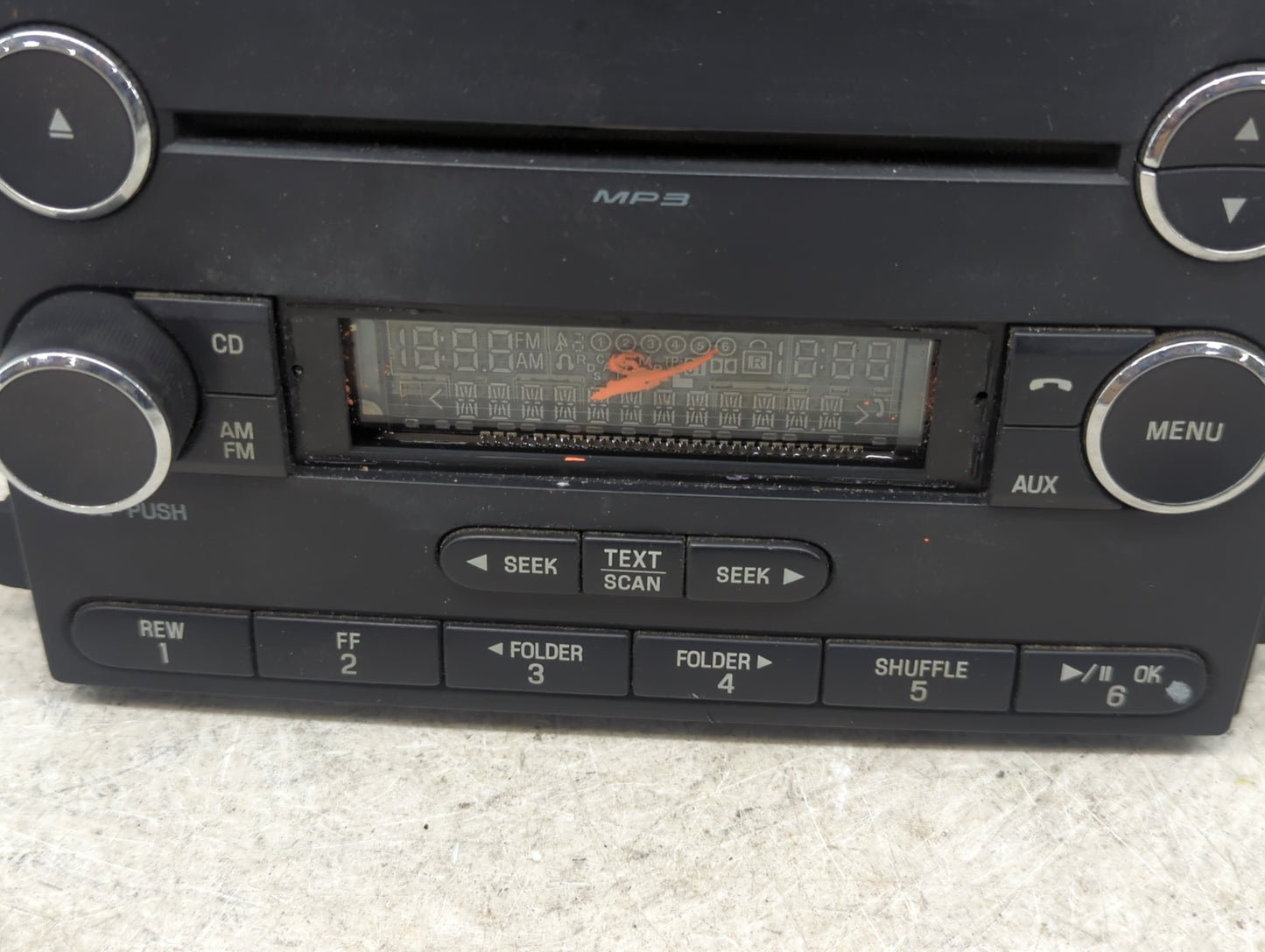 2015 Ford F250sd Radio AM FM Cd Player Receiver Replacement P/N:EC3T-18C869-AA Fits Fits 2014 2016 OEM Used Auto Parts - Oem