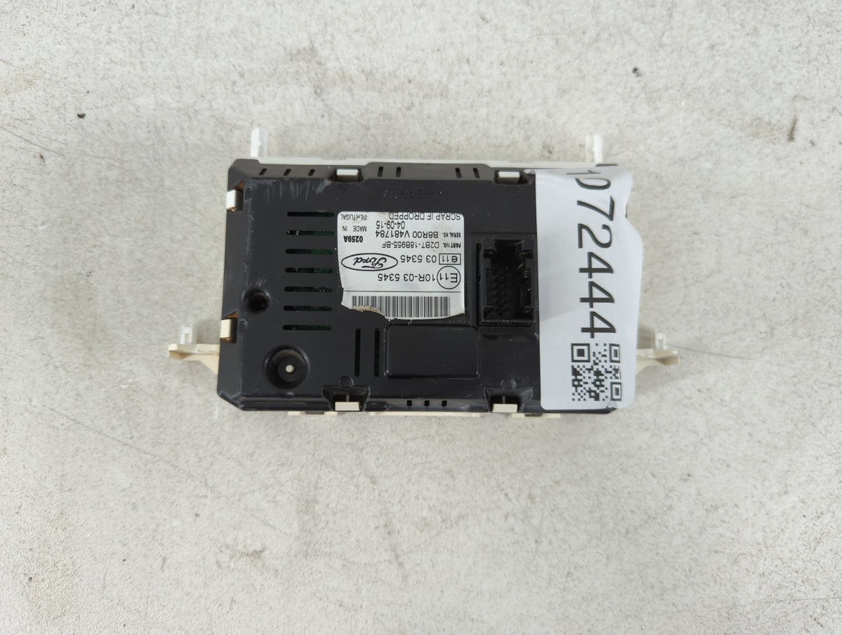 2014-2017 Ford Fiesta Information Radio Display Screen 1072444 - Oemusedautoparts1.com