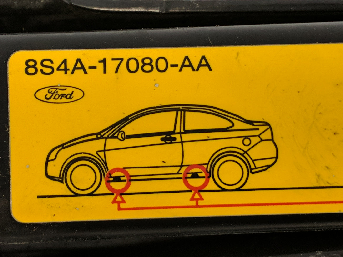 2015 Ford Fiesta Spare Scissor Car Jack 1100778 - Oemusedautoparts1.com
