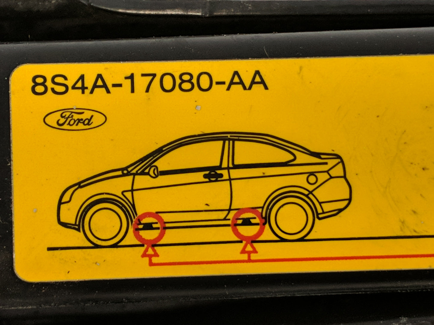 2015 Ford Fiesta Spare Scissor Car Jack 1100778 - Oemusedautoparts1.com