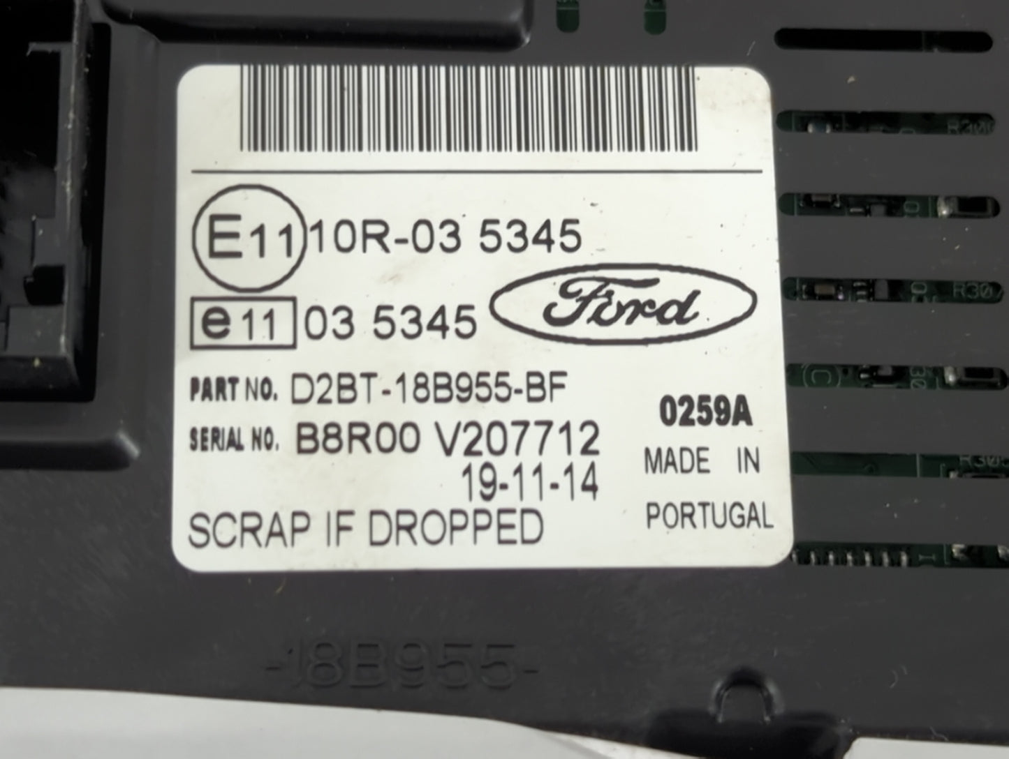 2014-2017 Ford Fiesta Information Display Screen - Oemusedautoparts1.com
