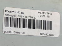 2014-2019 Ford Fiesta Tail Light Assembly Driver Left OEM P/N:D2BB-13405-BC Fits Fits 2014 2015 2016 2017 2018 2019 OEM Used