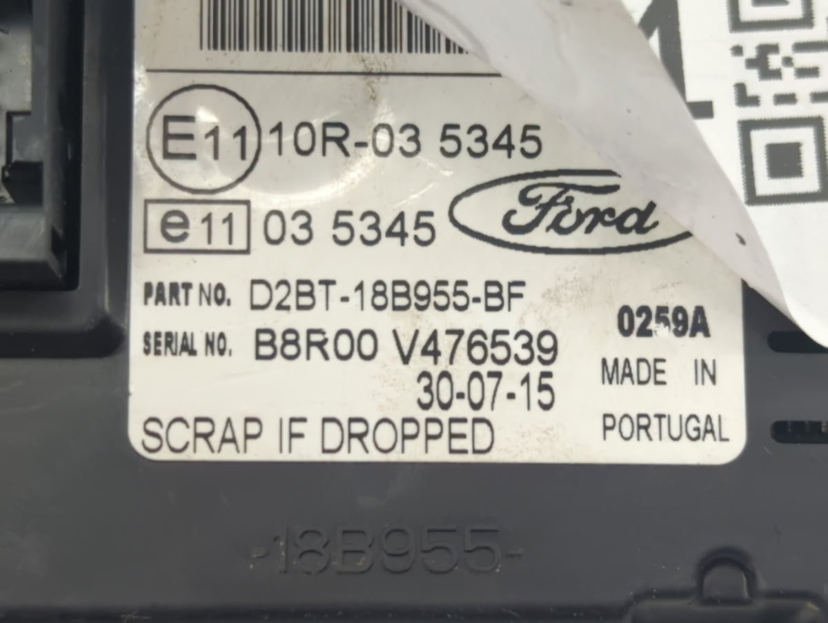 2014-2017 Ford Fiesta Information Radio Display Screen 1293594 - Oemusedautoparts1.com