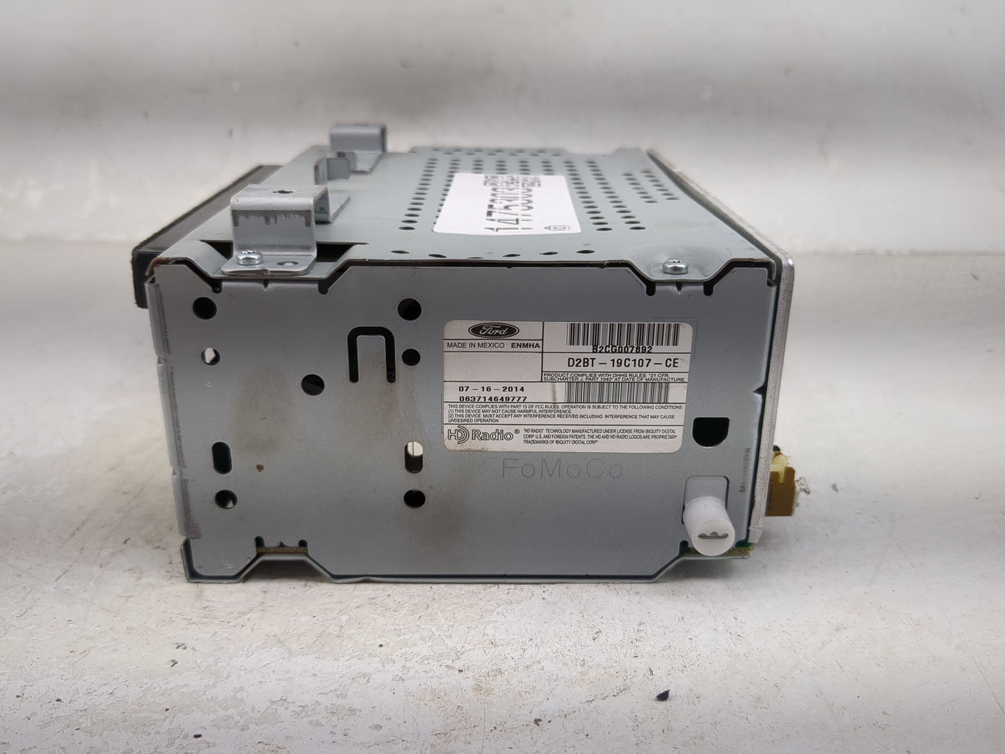 2014-2015 Ford Fiesta Radio AM FM Cd Player Receiver Replacement P/N:D2BT-19C107-CE B2CG007892 Fits Fits 2014 2015 OEM Used 
