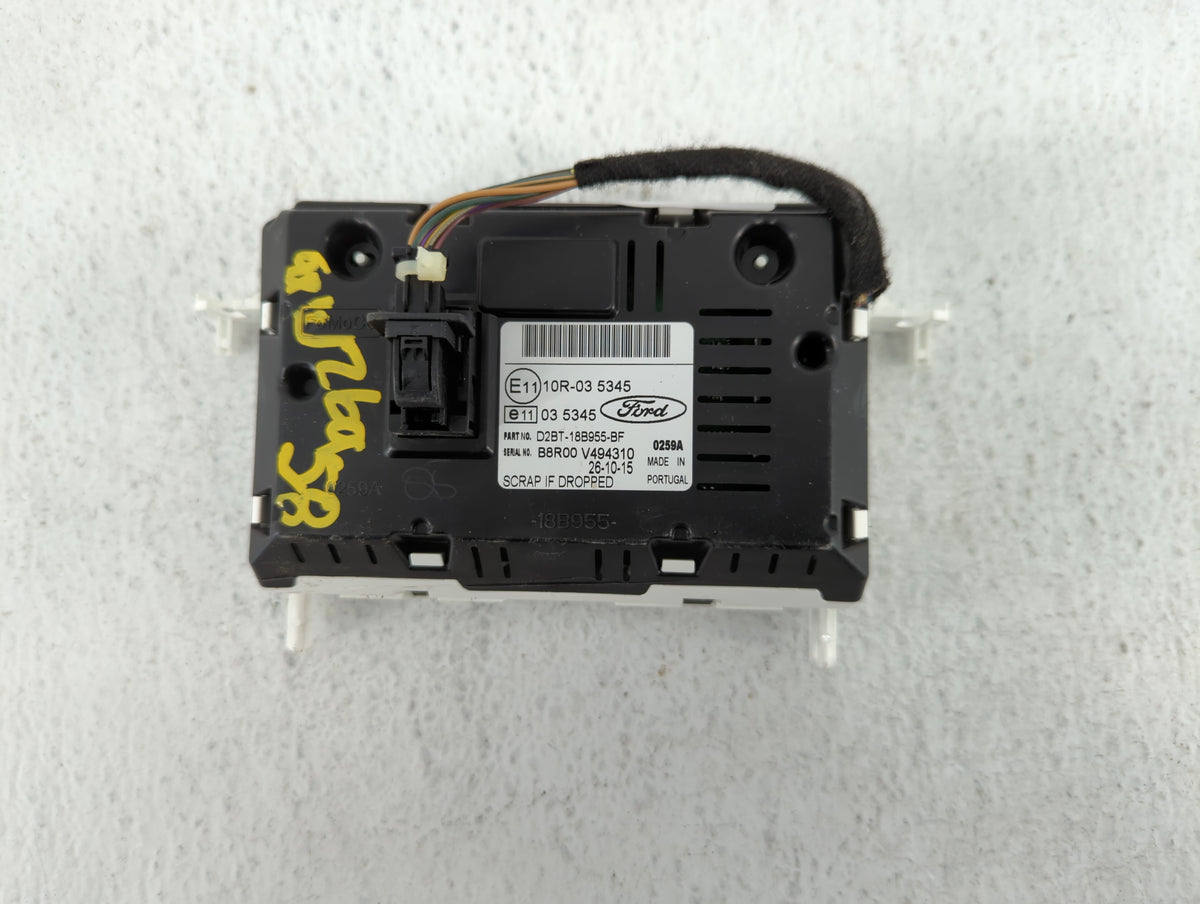 2014-2017 Ford Fiesta Information Radio Display Screen 359501 - Oemusedautoparts1.com