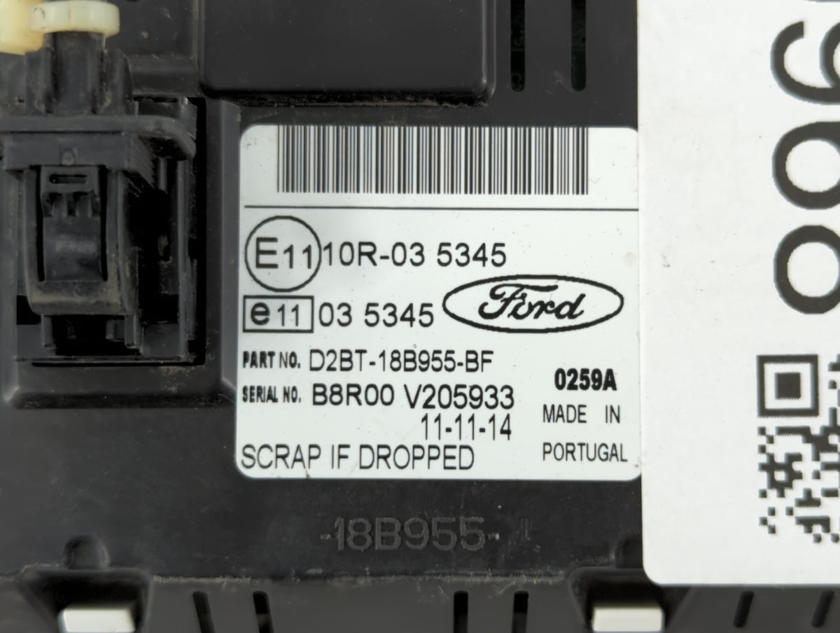 2014-2017 Ford Fiesta Information Radio Display Screen 410968 - Oemusedautoparts1.com
