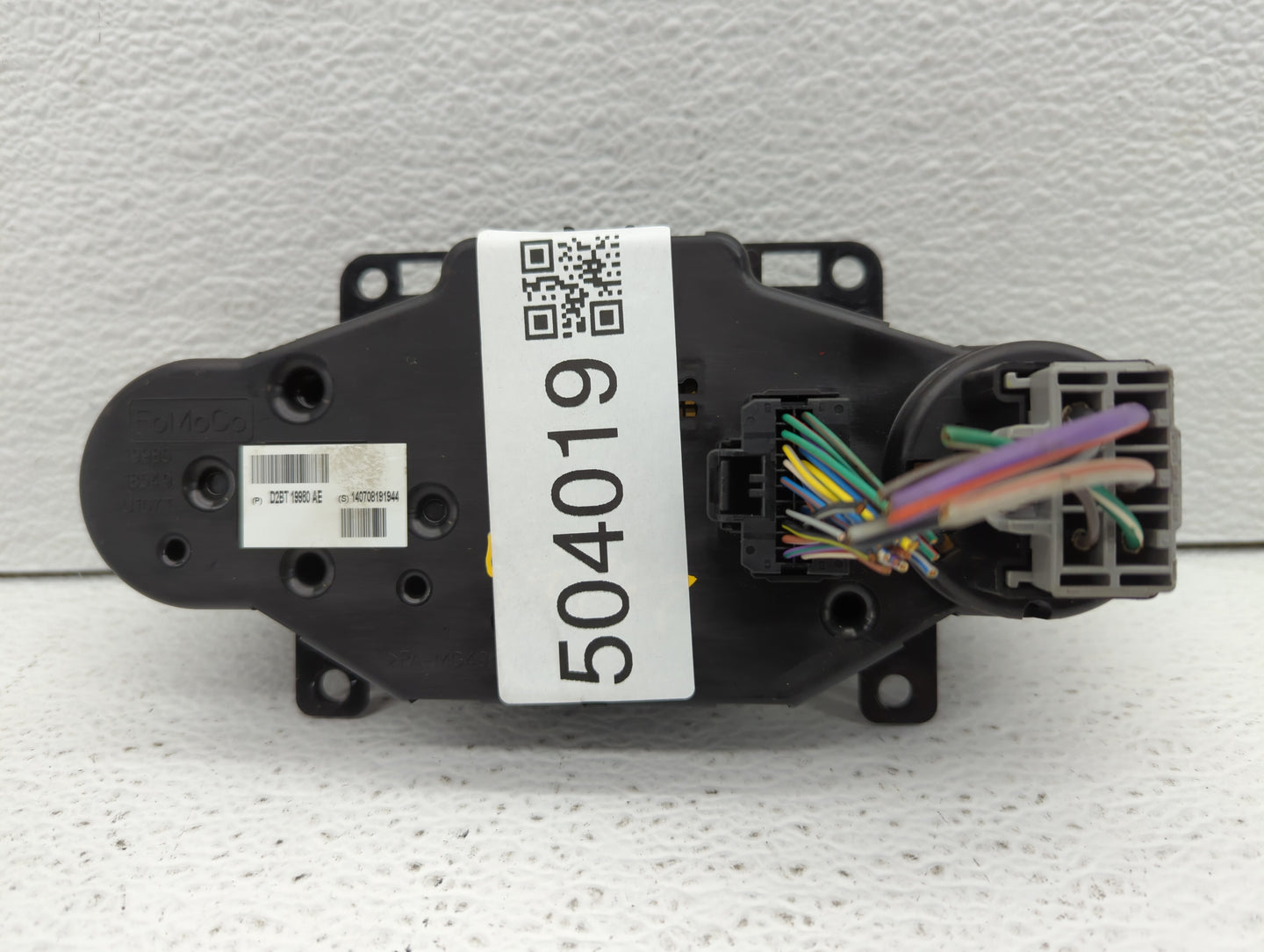2014 Ford Fiesta Climate Control Module Temperature AC/Heater Replacement P/N:D2BT-19980-AE Fits OEM Used Auto Parts - Oemus