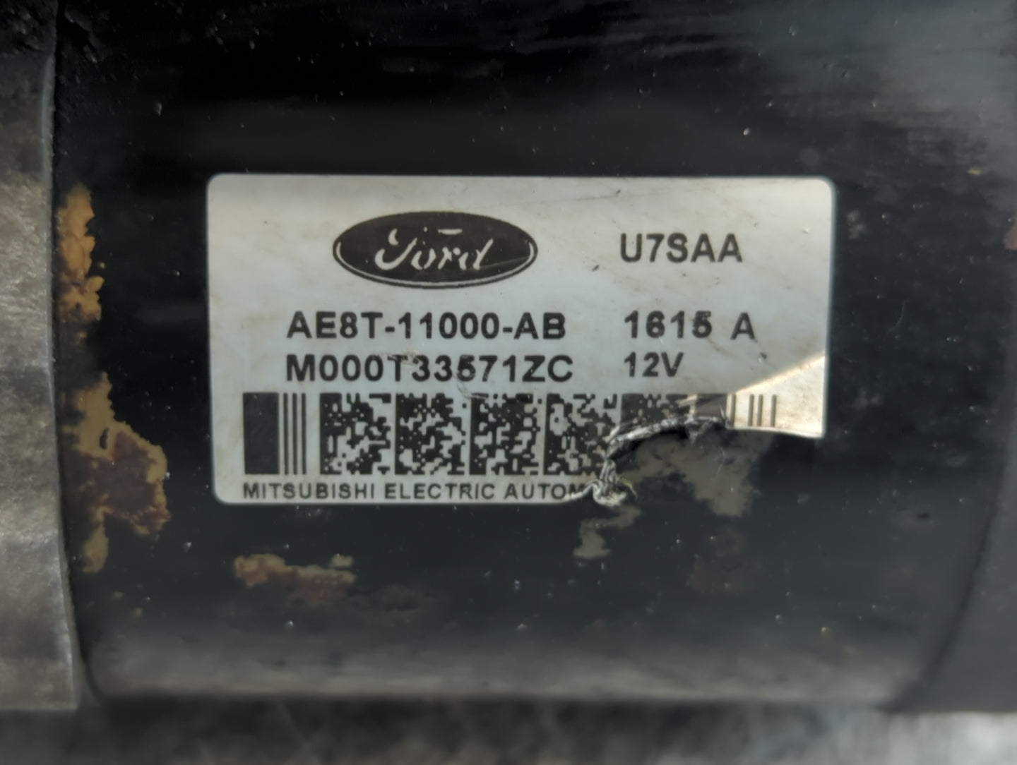 2011-2019 Ford Fiesta Car Starter Motor Solenoid OEM P/N:1615 A AE8T-11000-AB Fits OEM Used Auto Parts - Oemusedautoparts1.c