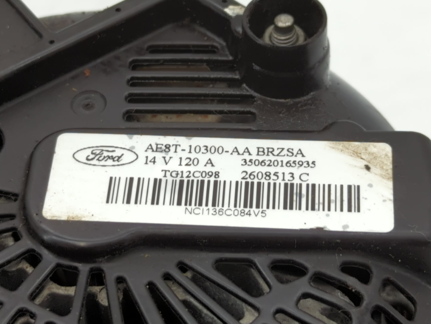 2011-2019 Ford Fiesta Alternator Replacement Generator Charging Assembly Engine OEM P/N:AE8T-10300-AA Fits OEM Used Auto Par