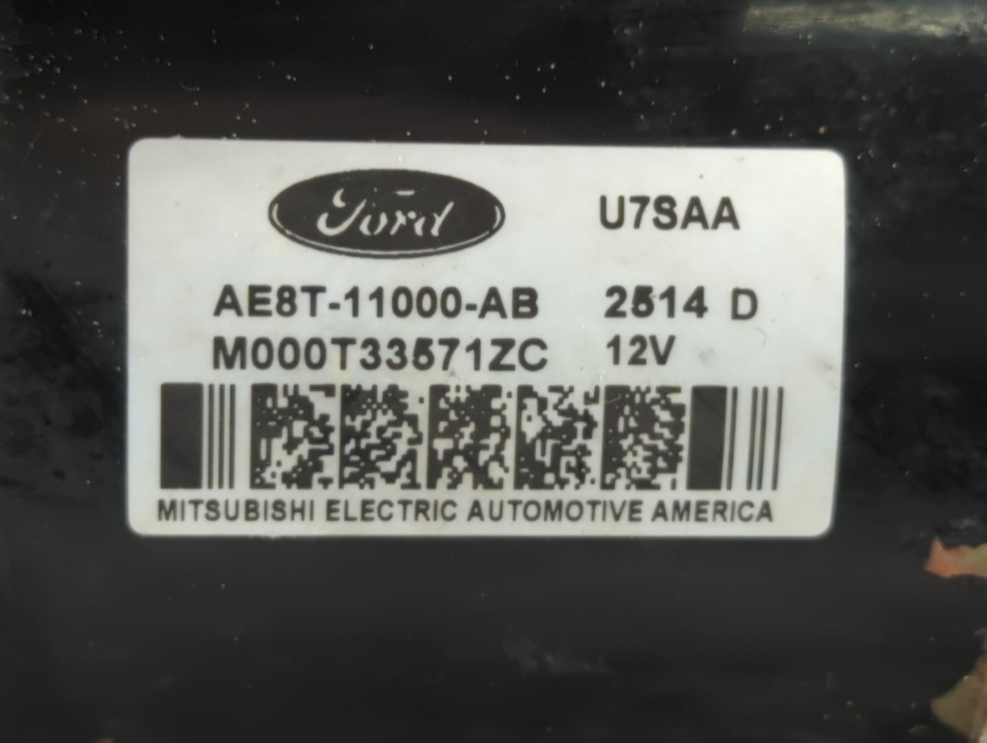 2011-2019 Ford Fiesta Car Starter Motor Solenoid OEM P/N:M000T33571ZC AE8T-11000-AB Fits OEM Used Auto Parts - Oemusedautopa
