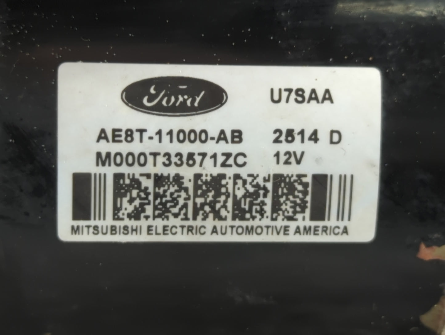 2011-2019 Ford Fiesta Car Starter Motor Solenoid OEM P/N:M000T33571ZC AE8T-11000-AB Fits OEM Used Auto Parts - Oemusedautopa