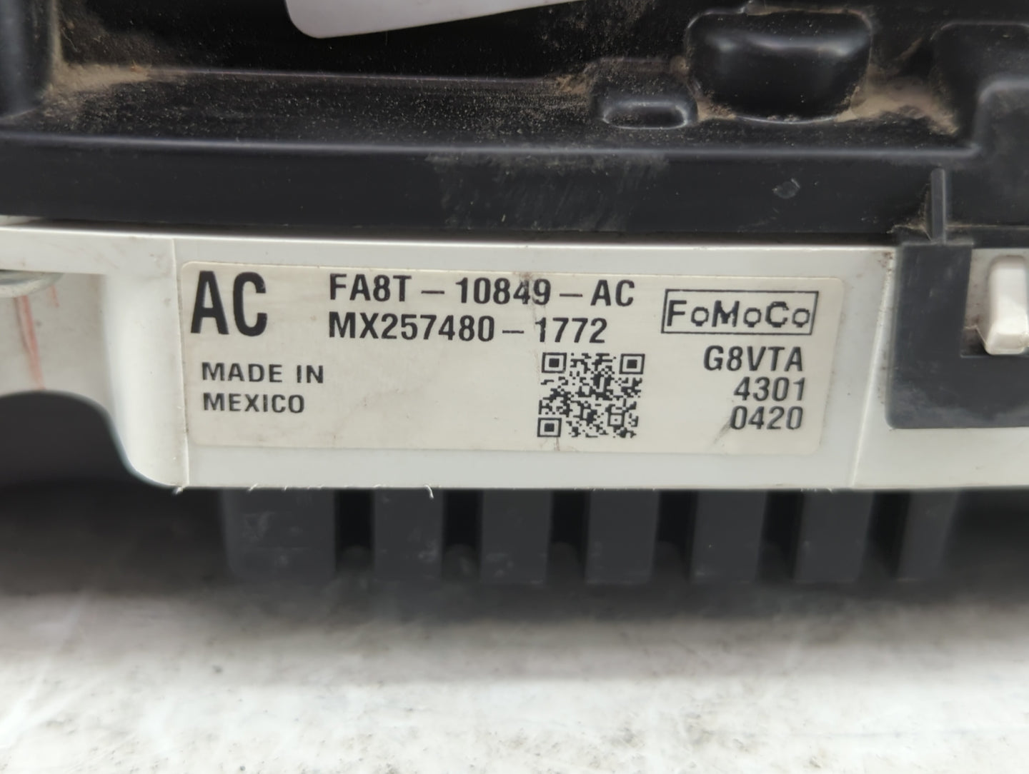 2015 Ford Flex Instrument Cluster Speedometer Gauges P/N:FA8T-10849-AC Fits OEM Used Auto Parts - Oemusedautoparts1.com