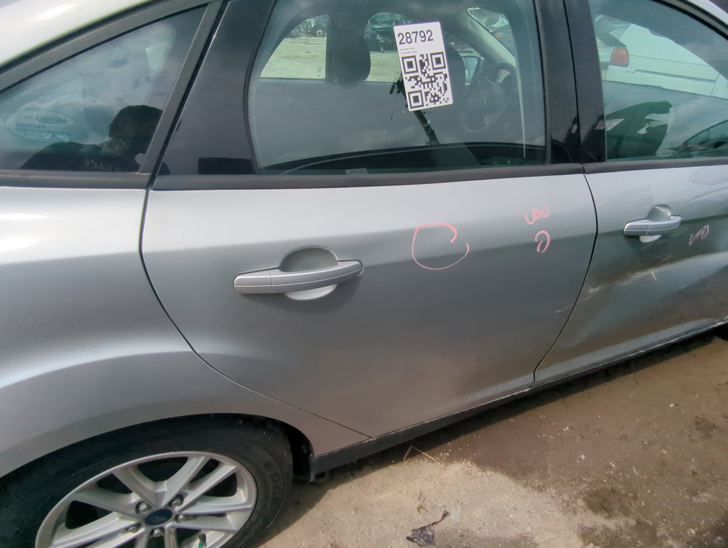 2012-2018 Ford Focus Passenger Rear Door Window Oem 1059967 - Oemusedautoparts1.com