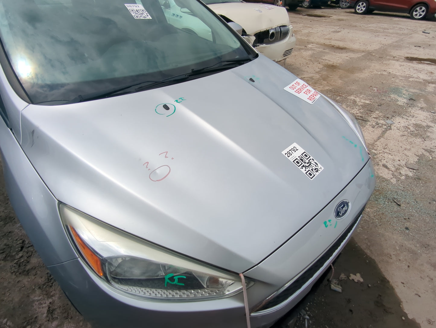 2015-2018 Ford Focus Hood Oem - Oemusedautoparts1.com