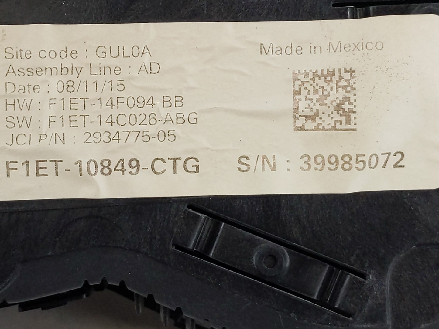 2015 Ford Focus Instrument Cluster Speedometer Gauges P/N:F1ET-10849-CTG Fits OEM Used Auto Parts - Oemusedautoparts1.com