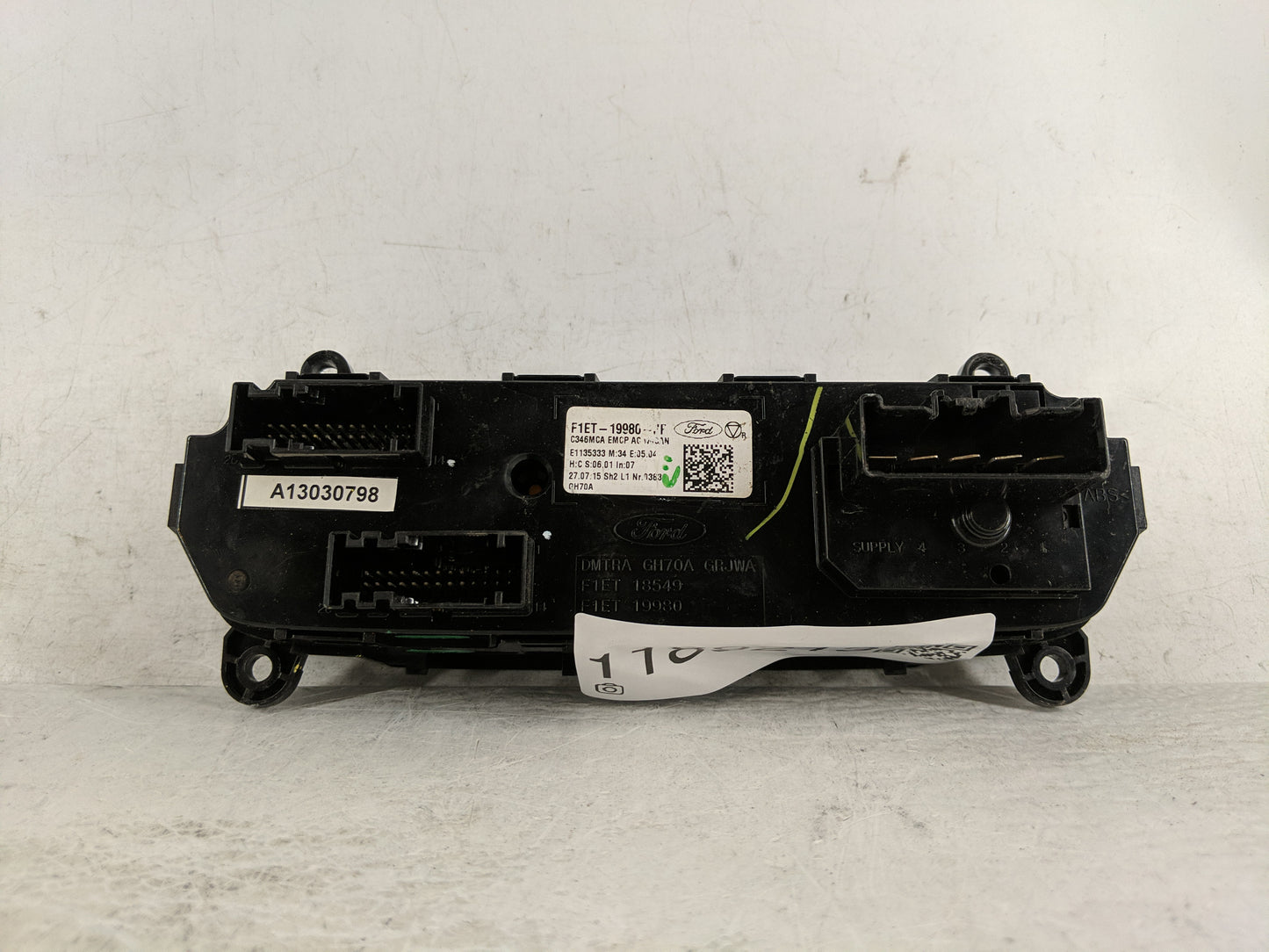 2015-2018 Ford Focus Climate Control Module Temperature AC/Heater Replacement P/N:F1ET-19980-F Fits Fits 2015 2016 2017 2018