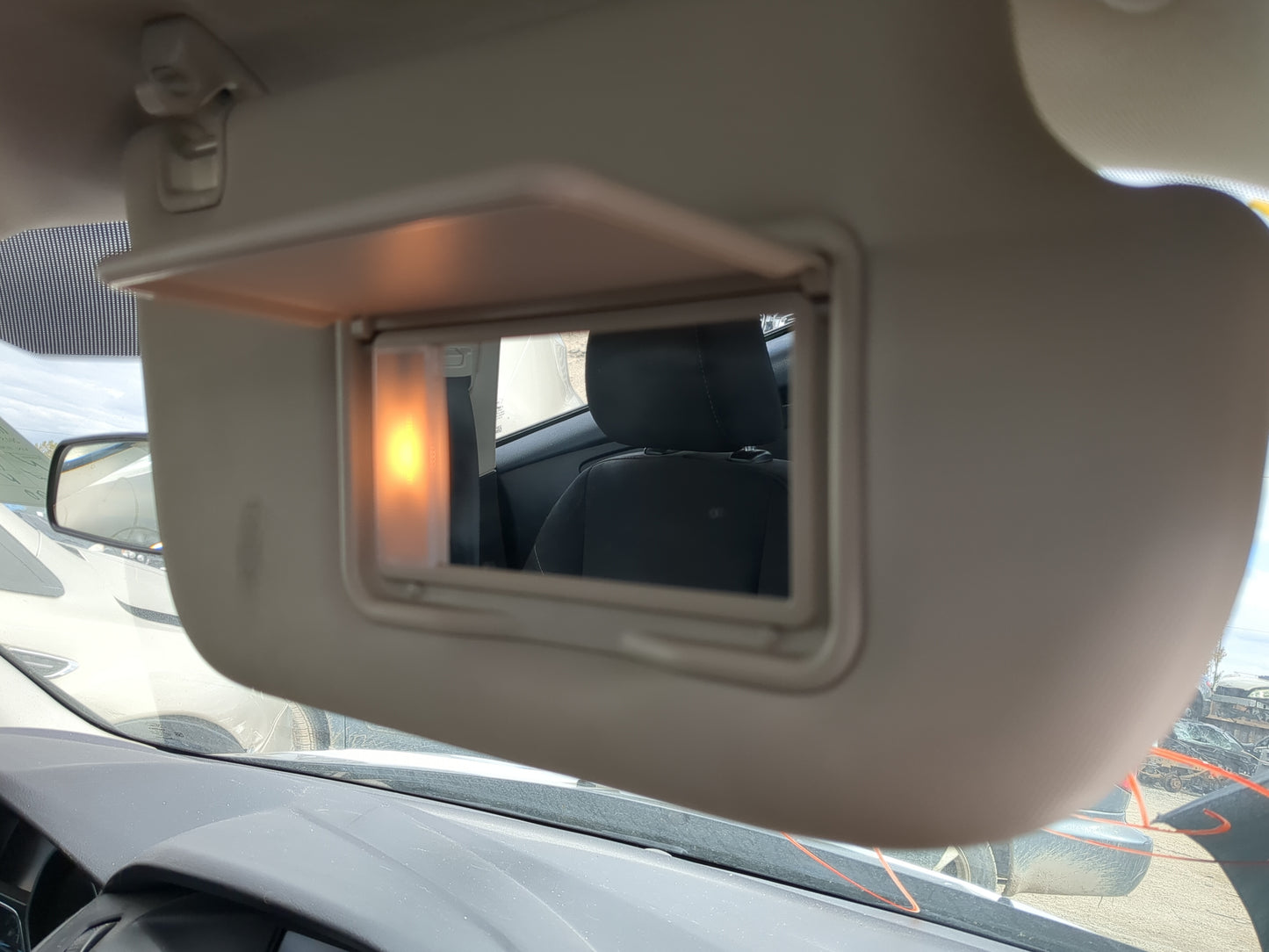 2013-2018 Ford Focus Sun Visor Shade Replacement Passenger Right Mirror Fits Fits 2013 2014 2015 2016 2017 2018 OEM Used Aut