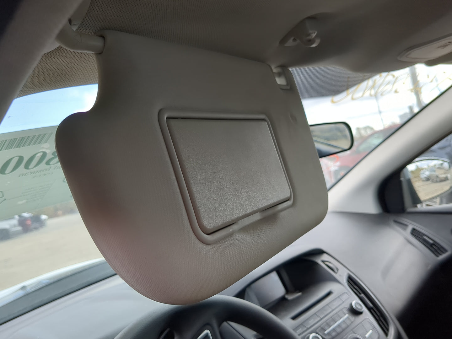 2013-2018 Ford Focus Sun Visor Shade Replacement Driver Left Mirror Fits Fits 2013 2014 2015 2016 2017 2018 OEM Used Auto Pa
