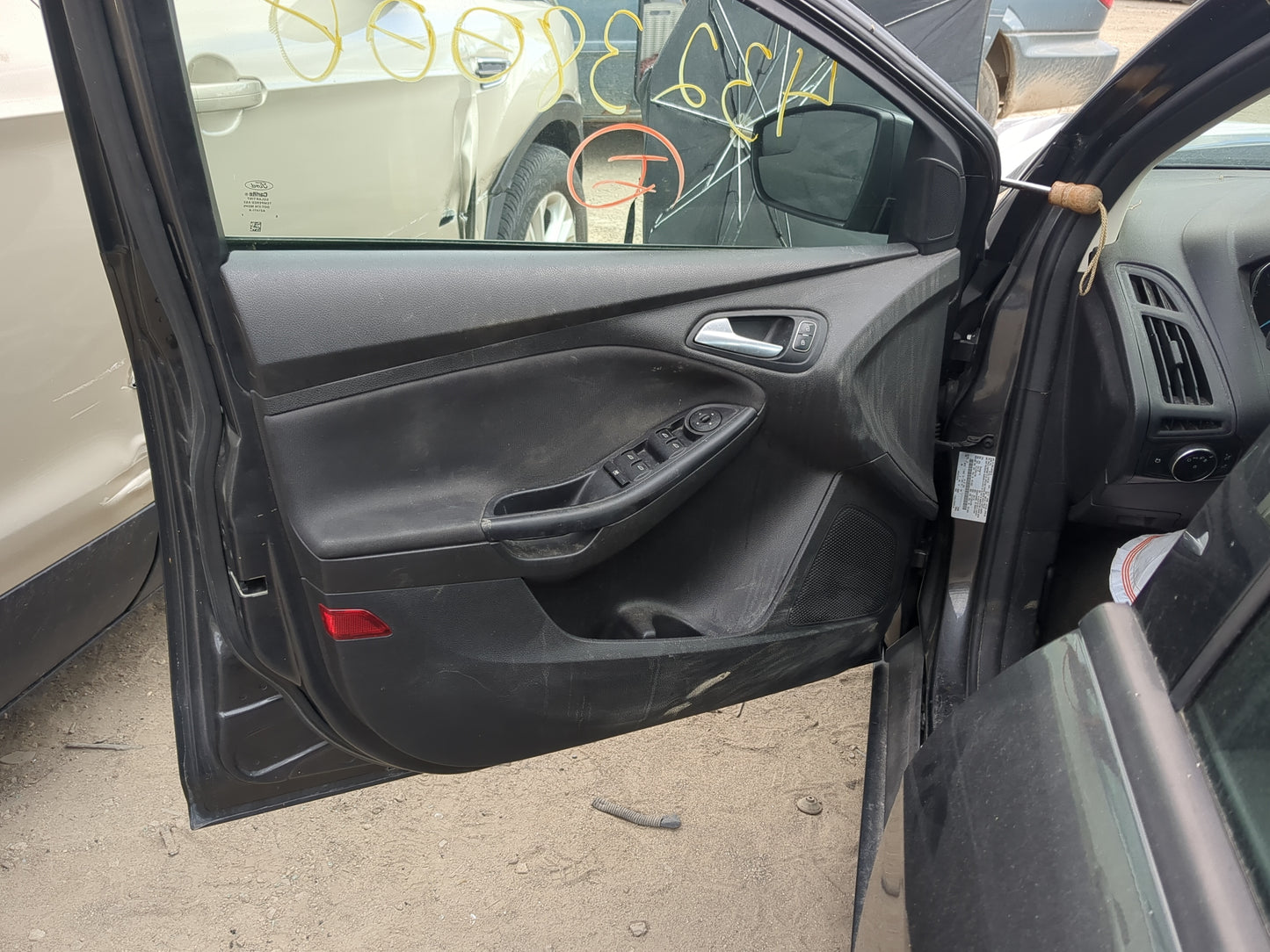 2015 Ford Focus Front Left Driver Interior Door Panel Trim 1217770 - Oemusedautoparts1.com