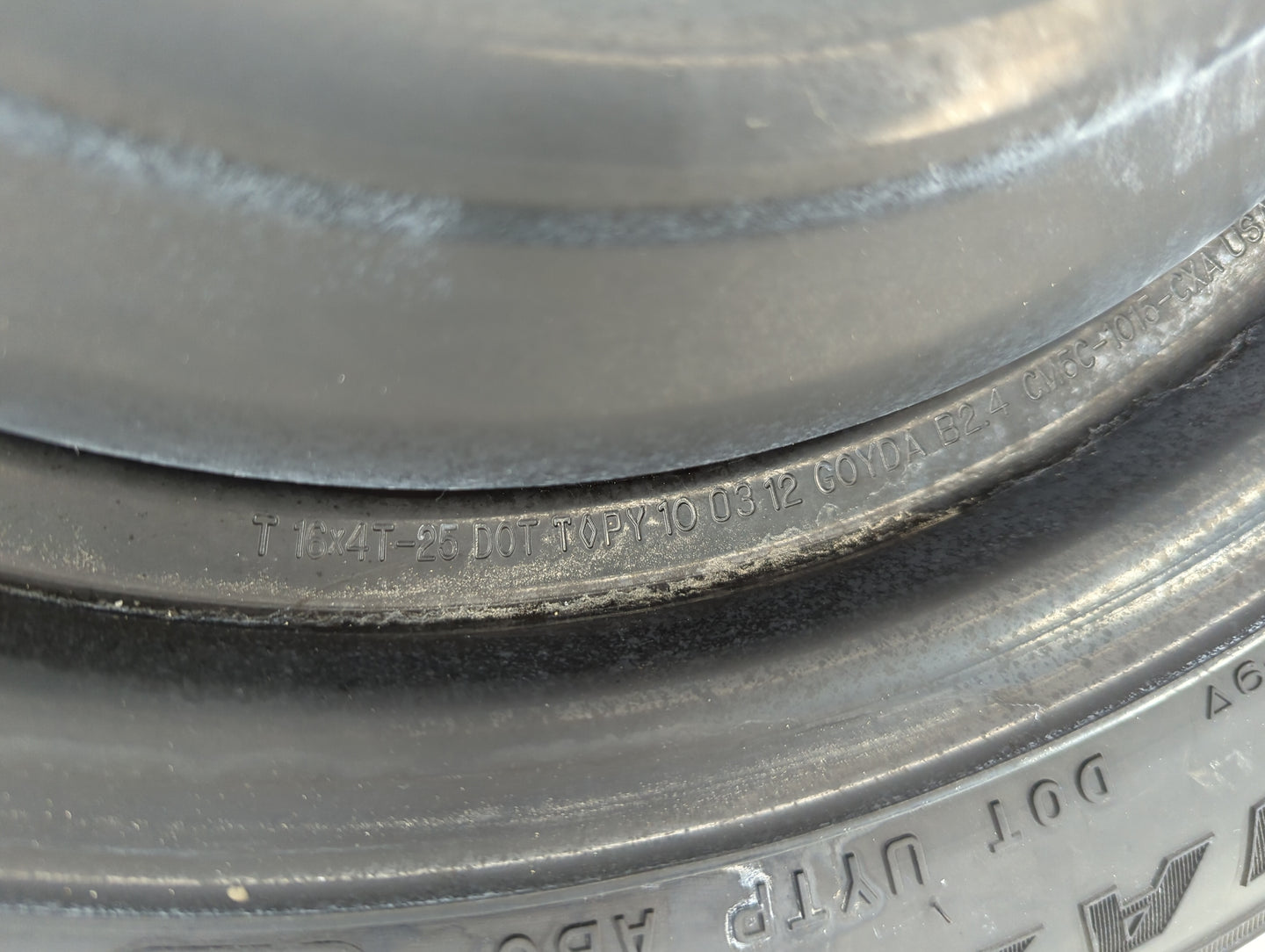 2012-2018 Ford Focus Spare Donut Tire Wheel Rim Oem - Oemusedautoparts1.com