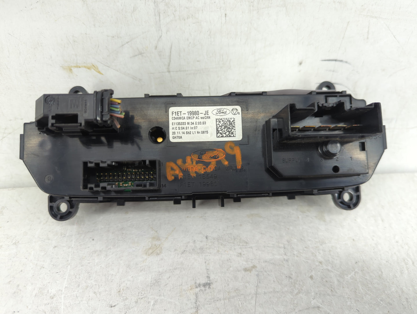 2015-2018 Ford Focus Climate Control Module Temperature AC/Heater Replacement P/N:F1ET-19980-JE Fits Fits 2015 2016 2017 201