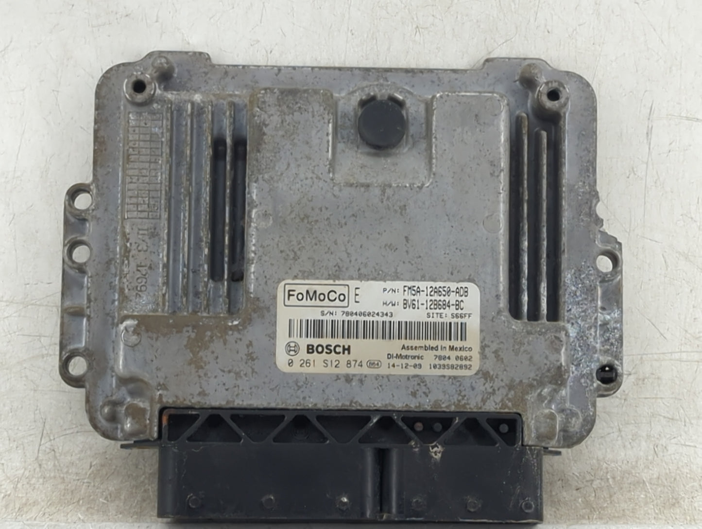2013-2018 Ford Focus PCM Engine Control Computer ECU ECM PCU OEM P/N:0 261 S12 874 FM5A-12A650-ADB Fits OEM Used Auto Parts 