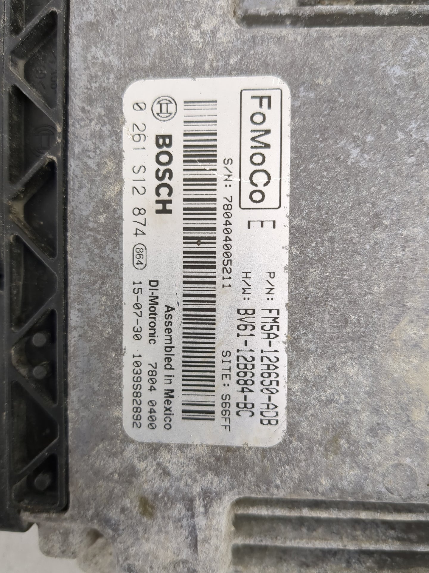 2013-2018 Ford Focus PCM Engine Control Computer ECU ECM PCU OEM P/N:FM5A-ADB Fits Fits 2013 2014 2015 2016 2017 2018 OEM Us