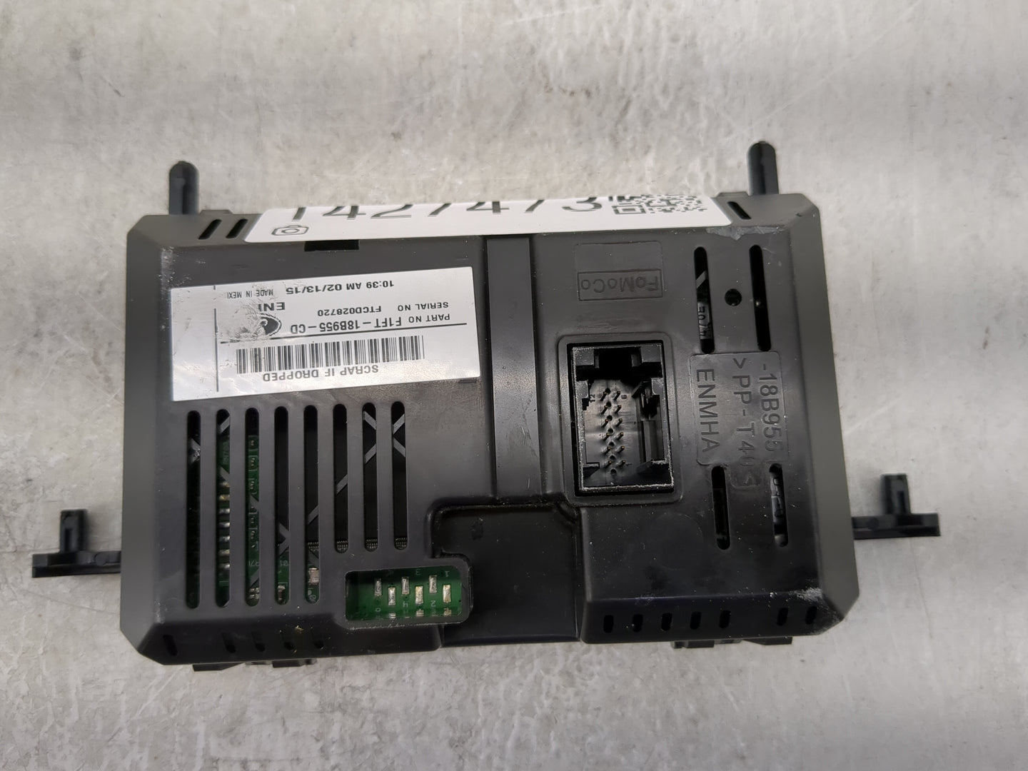 2015-2018 Ford Focus Radio AM FM Cd Player Receiver Replacement P/N:F1FT-18B955-CD FTCD028720 Fits Fits 2015 2016 2017 2018 