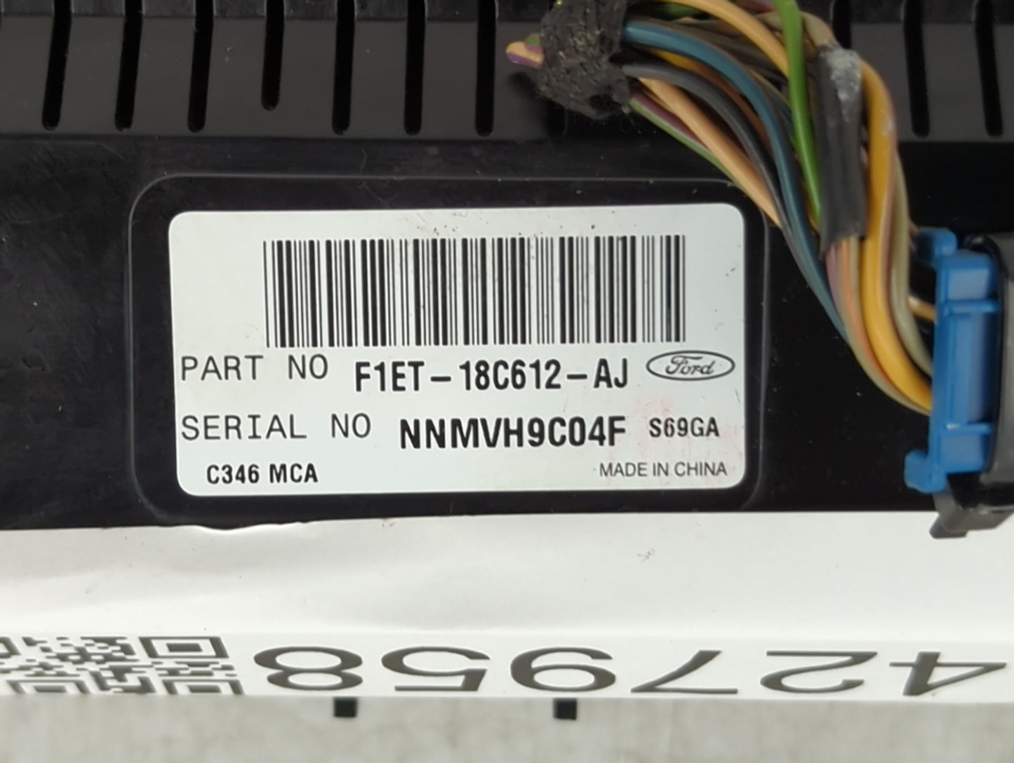 2015-2018 Ford Focus Climate Control Module Temperature AC/Heater Replacement P/N:F1ET-18C612-AJ Fits Fits 2015 2016 2017 20