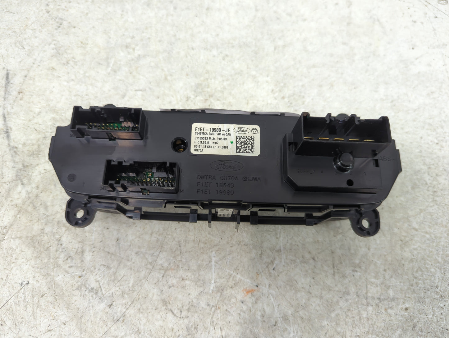2015-2018 Ford Focus Ac Heater Climate Control F1et-19980-jf 1428224 - Oemusedautoparts1.com