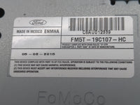 2015-2016 Ford Focus Radio AM FM Cd Player Receiver Replacement P/N:FM5T-19C107-HC Fits Fits 2015 2016 OEM Used Auto Parts -