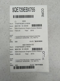 2015 Ford Focus Owners Manual Book Guide P/N:FM5J19A321AA OEM Used Auto Parts - Oemusedautoparts1.com