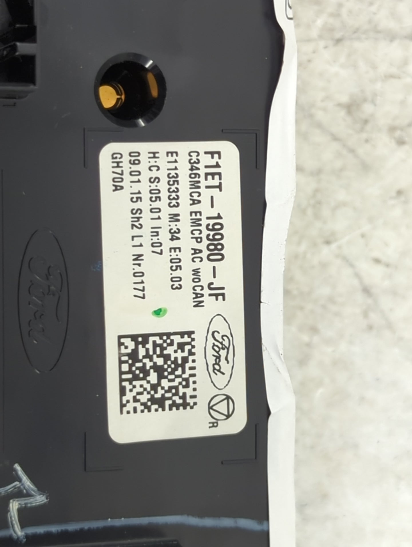 2015-2018 Ford Focus Climate Control Module Temperature AC/Heater Replacement P/N:F1ET-19980-JF Fits Fits 2015 2016 2017 201