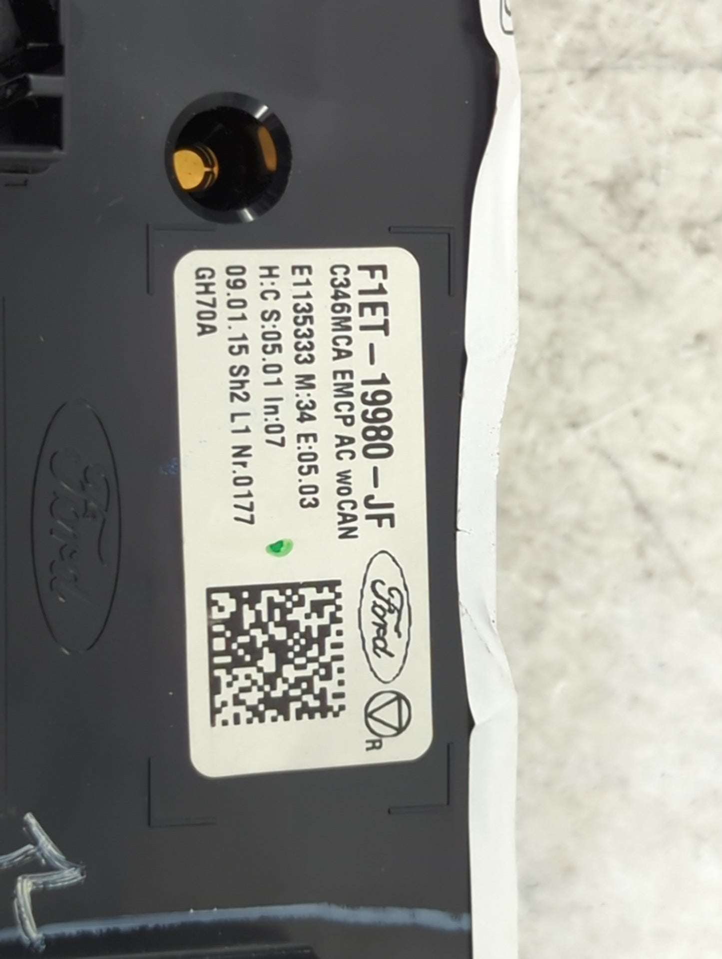 2015-2018 Ford Focus Climate Control Module Temperature AC/Heater Replacement P/N:F1ET-19980-JF Fits Fits 2015 2016 2017 201