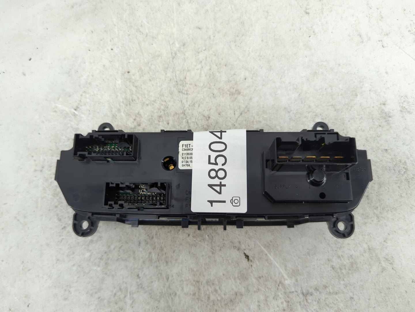 2015-2018 Ford Focus Climate Control Module Temperature AC/Heater Replacement P/N:F1ET C346 AC Fits Fits 2015 2016 2017 2018