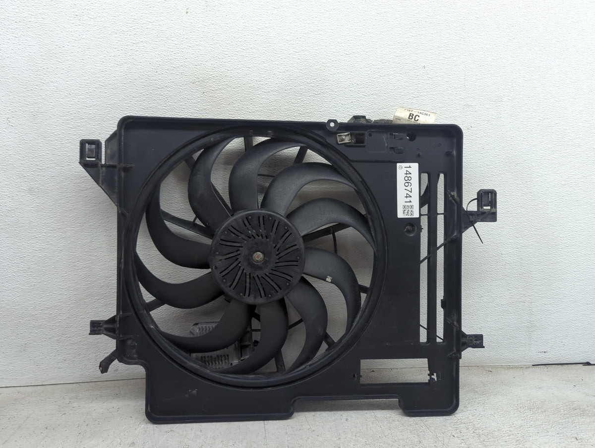 2015 Ford Focus Electric Radiator Cooling Fan Motor Assembly P/N:F1ET-14C361 Fits OEM Used Auto Parts - Oemusedautoparts1.co