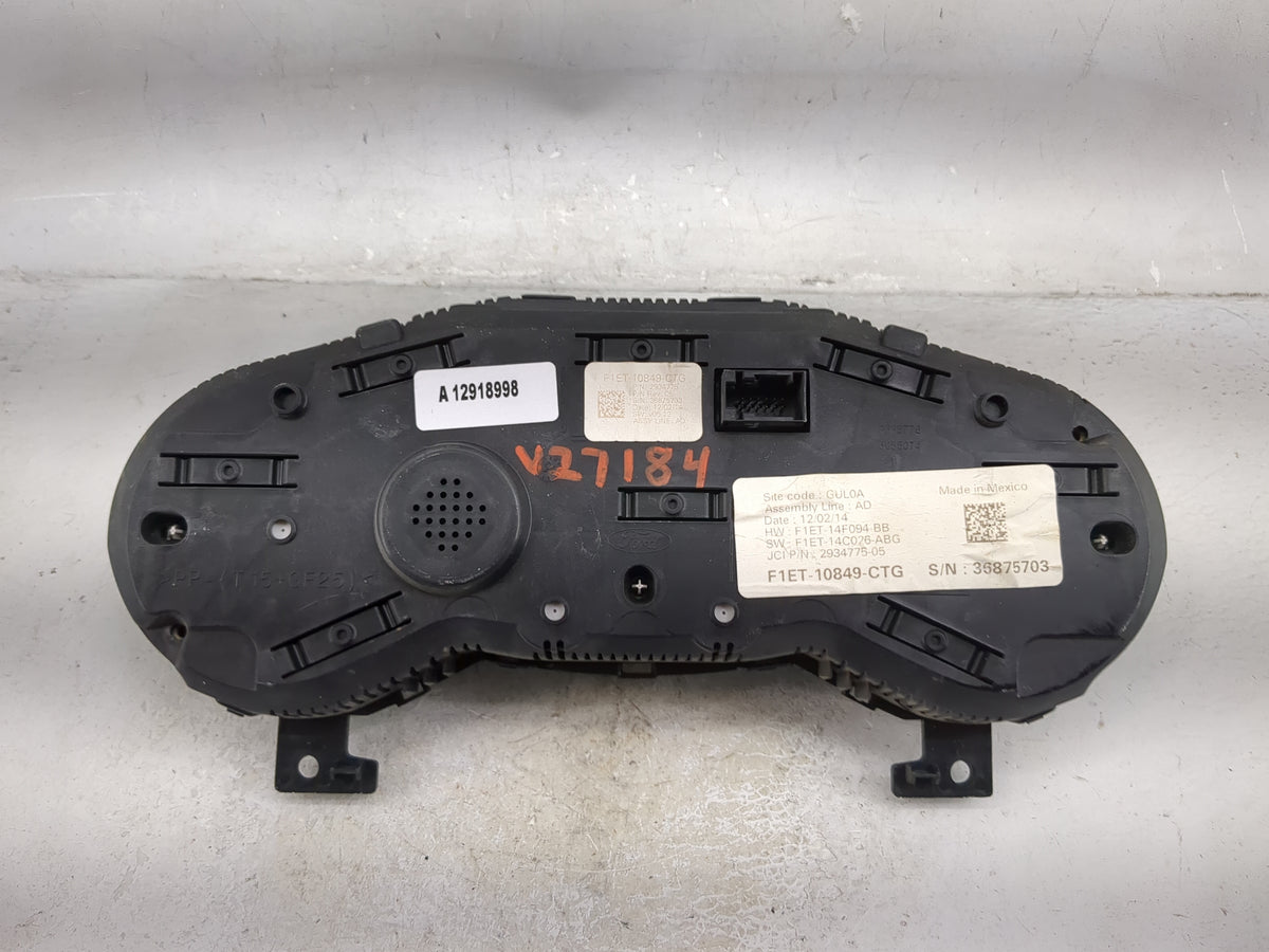 2015 Ford Focus Instrument Cluster Speedometer Gauges P/N:F1ET-10849-CTG F1ET-14F094-BB, F1ET-14C026-ABG, 2934775-05 Miles: 