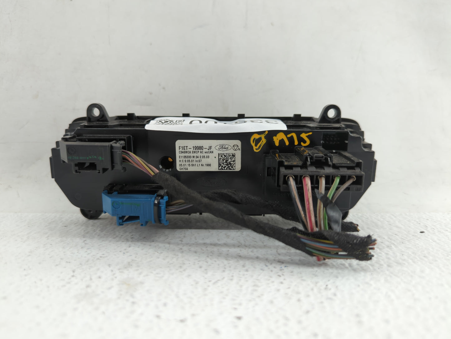 2015-2018 Ford Focus Climate Control Module Temperature AC/Heater Replacement P/N:F1ET-19980-LJ F1ET-19980-JF Fits OEM Used 