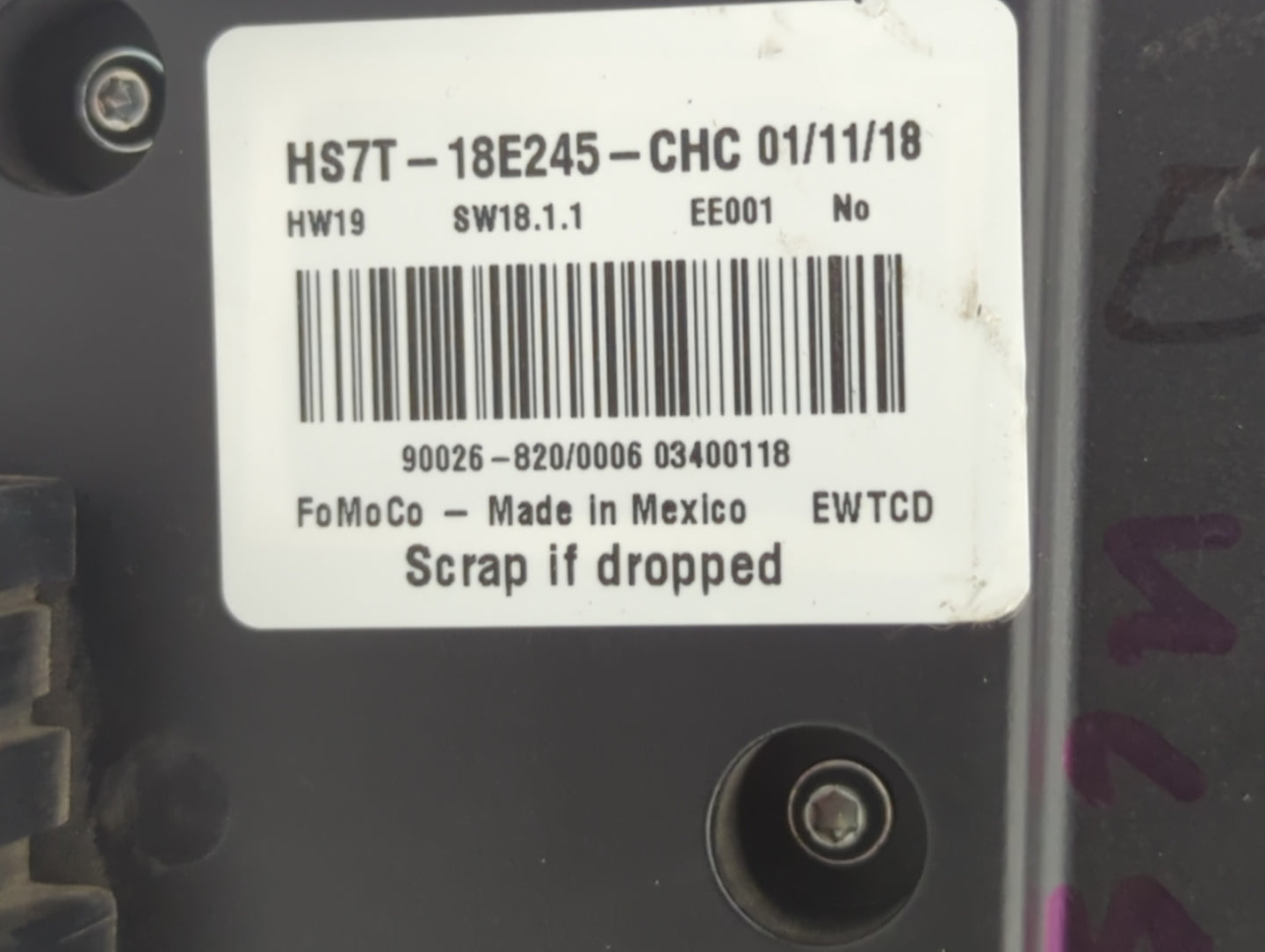 2015-2018 Ford Focus Am Fm Cd Player Radio Receiver - Oemusedautoparts1.com