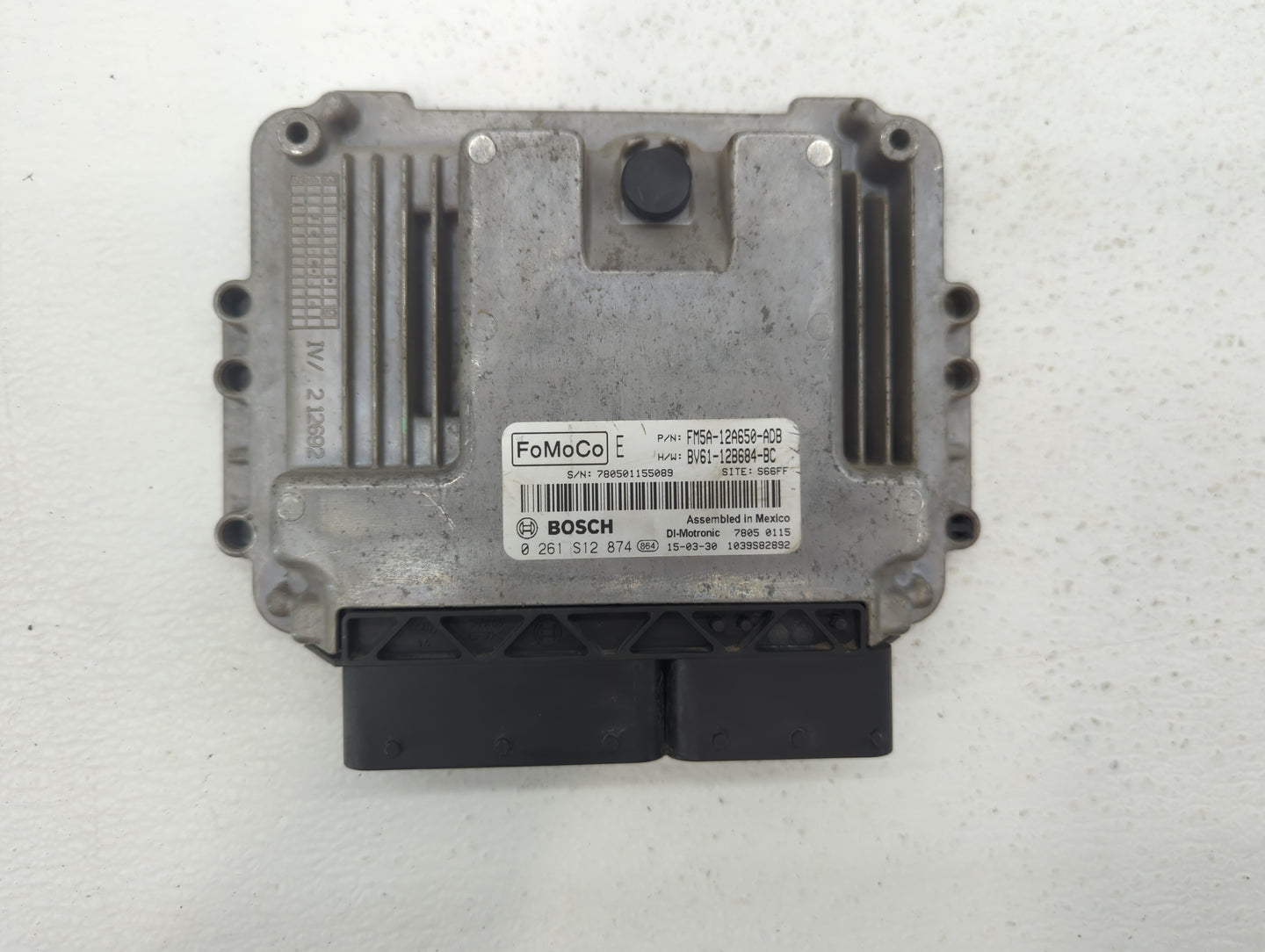 2014-2016 Ford Focus PCM Engine Control Computer ECU ECM PCU OEM P/N:FM5A-12A650-ADB BV61-12B684-BC Fits Fits 2014 2015 2016