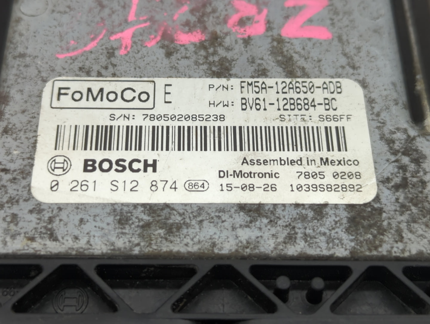 2014-2016 Ford Focus PCM Engine Control Computer ECU ECM PCU OEM P/N:FM5A-12A650-ADB BV61-12B684-BC Fits Fits 2014 2015 2016